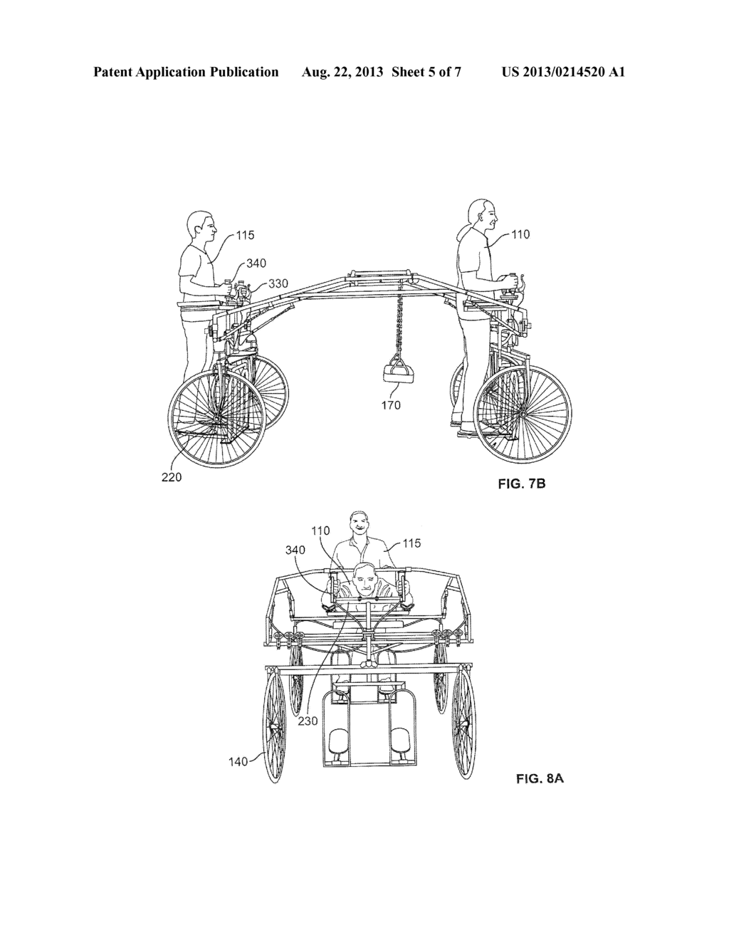 Human Powered Vehicle with Unpowered Wheels - diagram, schematic, and image 06