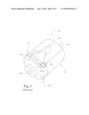 MOTOR ASSEMBLY FOR HOUSING A CAPACITOR IN A MINIATURE BRUSHED DC MOTOR AND     METHOD OF MAKING THE SAME diagram and image