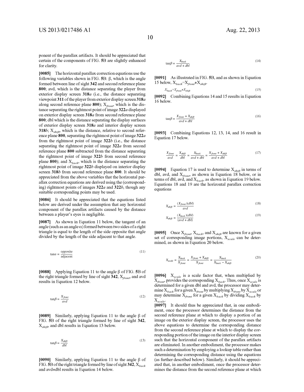 GAMING SYSTEM HAVING REDUCED APPEARANCE OF PARALLAX ARTIFACTS ON DISPLAY     DEVICES INCLUDING MULTIPLE DISPLAY SCREENS - diagram, schematic, and image 30