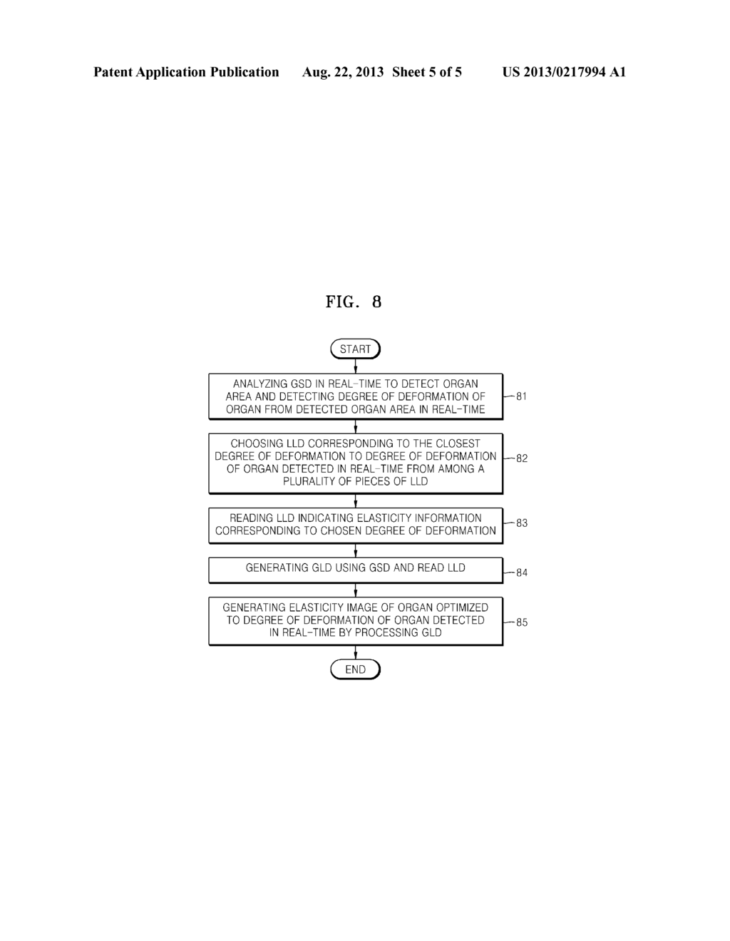 METHOD OF GENERATING ELASTICITY DATA, ELASTICITY DATA GENERATING     APPARATUS, AND ELASTICITY IMAGE GENERATING SYSTEM BASED THEREON - diagram, schematic, and image 06