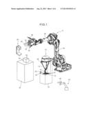 ARTICLE ASSEMBLING DEVICE USING ROBOT diagram and image