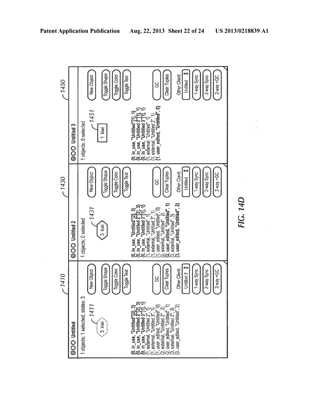 METHOD AND SYSTEM USING REUSABLE STATE INFORMATION FOR SYNCHRONIZATION AND     MAINTENANCE OF DATA - diagram, schematic, and image 23