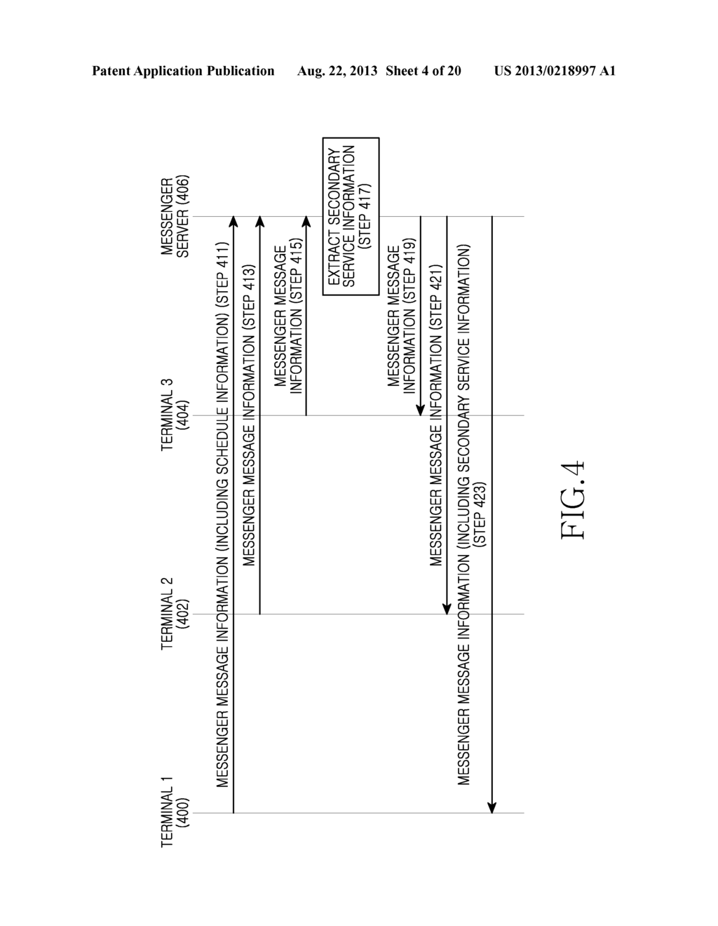 APPARATUS AND METHOD FOR PROVIDING A MESSAGE SERVICE IN AN ELECTRONIC     DEVICE - diagram, schematic, and image 05