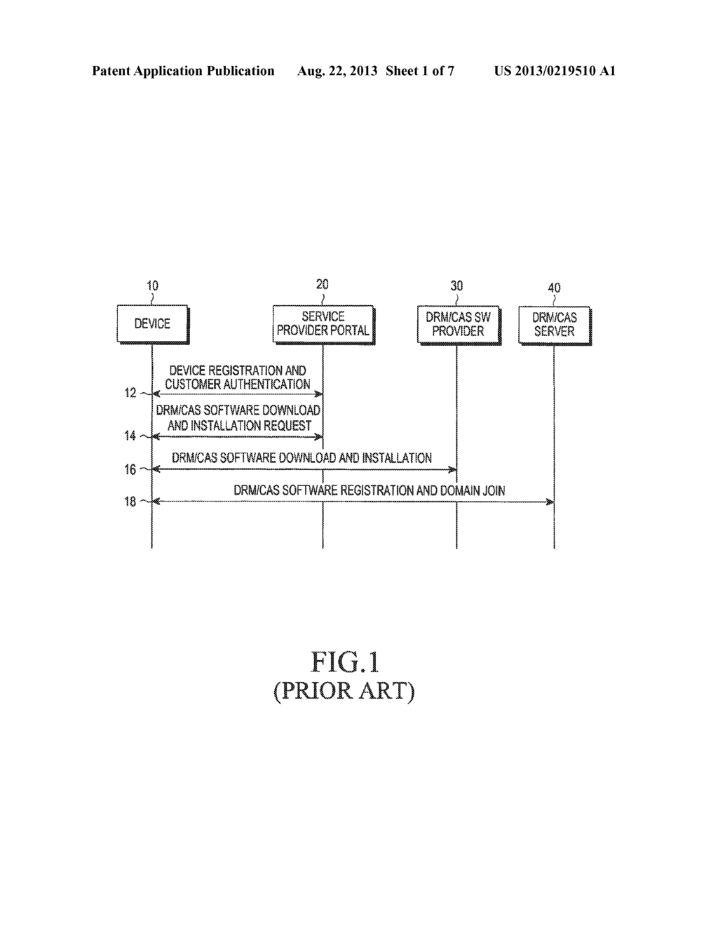 DRM/CAS SERVICE DEVICE AND METHOD USING SECURITY CONTEXT - diagram, schematic, and image 02