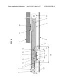 TWO-STAGE LINKED SLIDING DOOR OF MACHINE TOOL diagram and image