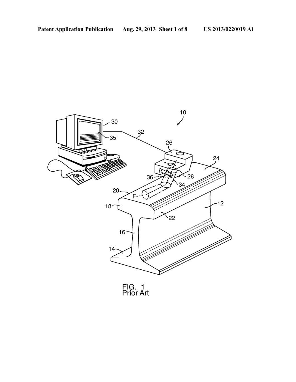 System and Method for Non-Destructive Testing of Railroad Rails Using     Ultrasonic Apparatuses Mounted Within Fluid-Filled Tires Maintained at     Constant Temperatures - diagram, schematic, and image 02