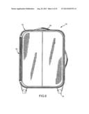 LUGGAGE WITH A RECESSED ZIPPER diagram and image