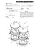 CONTACT LENS CASE WITH REMOVABLE TOPS AND METHODS diagram and image