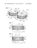 CONTACT LENS CASE WITH REMOVABLE TOPS AND METHODS diagram and image