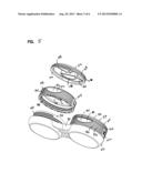 CONTACT LENS CASE WITH REMOVABLE TOPS AND METHODS diagram and image