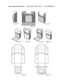 Cigarette Box with a Flap Hinged Independently From the Upper Hinged Lid diagram and image