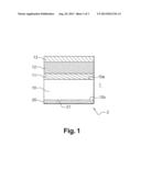 SUPPORT WITH A DIFFUSING LAYER FOR AN ORGANIC LIGHT-EMITTING DIODE DEVICE,     AND ORGANIC LIGHT-EMITTING DEVICE COMPRISING SUCH A SUPPORT diagram and image