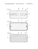 MARKING HAVING ELECTROLUMINESCENT LIGHTING EFFECT, METHOD FOR THE     PRODUCTION THEREOF diagram and image