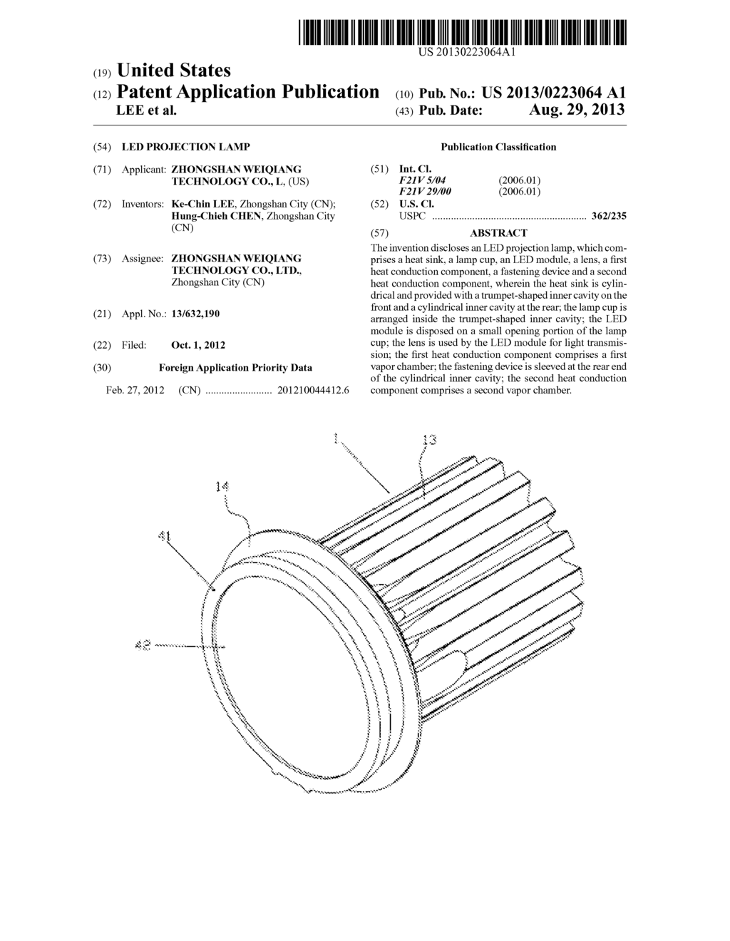 LED PROJECTION LAMP - diagram, schematic, and image 01