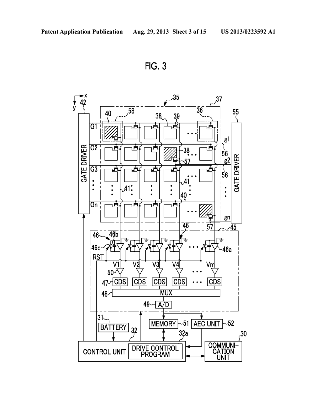 RADIOGRAPHIC SYSTEM, DRIVE CONTROL METHOD FOR RADIOGRAPHIC SYSTEM,     RECORDING MEDIUM FOR DRIVE CONTROL PROGRAM AND RADIOLOGICAL IMAGE     DETECTION DEVICE - diagram, schematic, and image 04