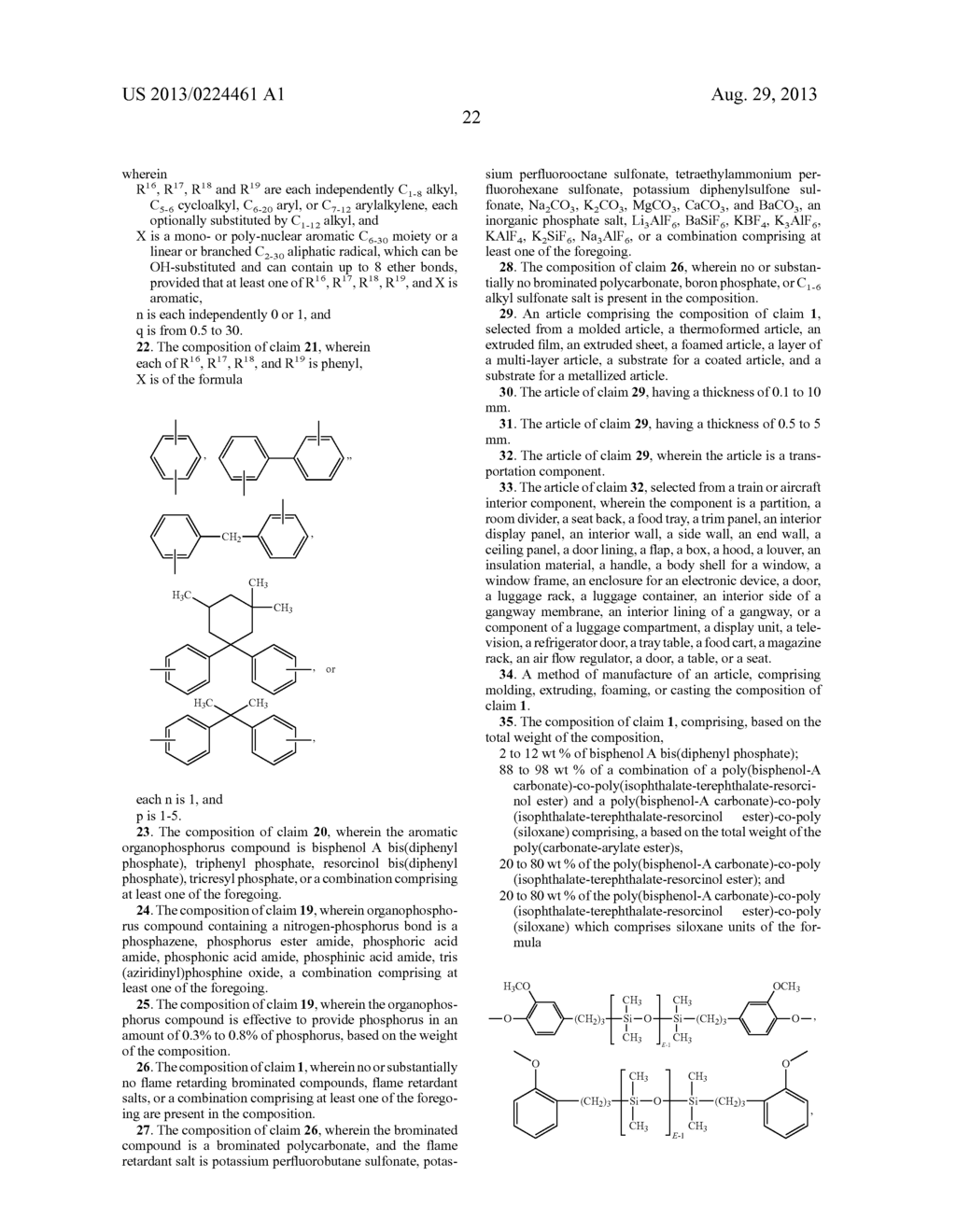 THERMOPLASTIC POLYCARBONATE COPOLYMER COMPOSITIONS, METHODS OF THEIR     MANUFACTURE, AND ARTICLES THEREOF - diagram, schematic, and image 24