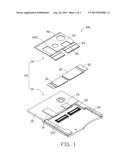 SECURING STRUCTURE FOR FLEXIBLE PRINTED CIRCUIT diagram and image