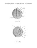 MULTI-COLOR GOLF BALL diagram and image