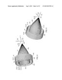 SANDWICH STRUCTURE WITH SHEAR STIFFNESS BETWEEN SKINS AND COMPLIANCE IN     THE THICKNESS DIRECTION diagram and image