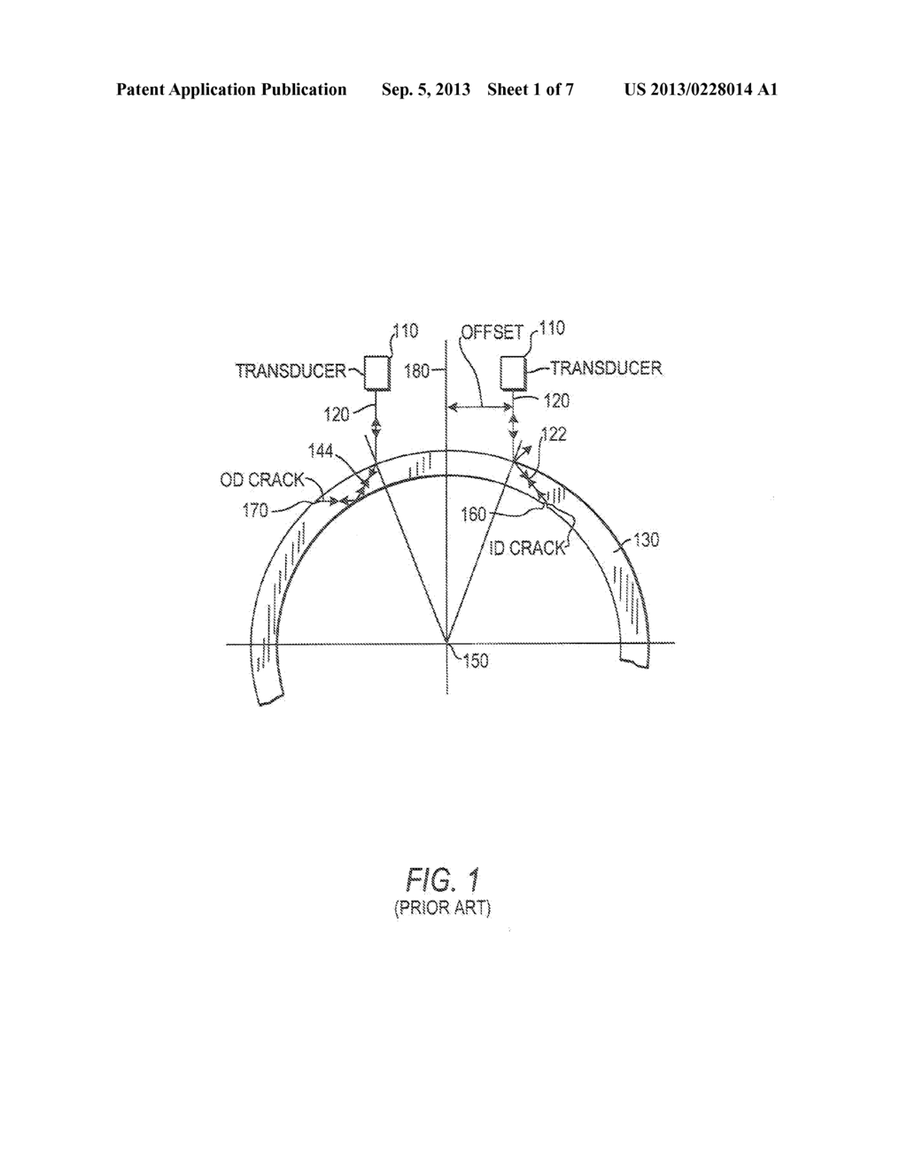 OBLIQUE FLAW DETECTION USING ULTRASONIC TRANSDUCERS - diagram, schematic, and image 02