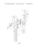 LOCKING STRUCTURE OF MULTIFUNCTIONAL STRIPPING/CUTTING PLIERS diagram and image