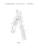 LOCKING STRUCTURE OF MULTIFUNCTIONAL STRIPPING/CUTTING PLIERS diagram and image