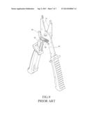 LOCKING STRUCTURE OF MULTIFUNCTIONAL STRIPPING/CUTTING PLIERS diagram and image