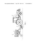 Central Bulk Fill System Having Stowable Ladder For Stack-Fold Farm     Implement diagram and image