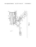 Central Bulk Fill System Having Stowable Ladder For Stack-Fold Farm     Implement diagram and image