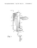 HANGING CORNER SHELF ASSEMBLY diagram and image