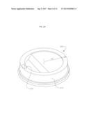 COVER DEVICE FOR A LID OF A CONTAINER diagram and image