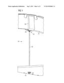 HOLDING DEVICE FOR INTERIOR LINING PARTS OF A FUSELAGE AND SUPPORTING     SYSTEM EMPLOYING SUCH HOLDING DEVICES diagram and image