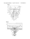 HOLDING DEVICE FOR INTERIOR LINING PARTS OF A FUSELAGE AND SUPPORTING     SYSTEM EMPLOYING SUCH HOLDING DEVICES diagram and image