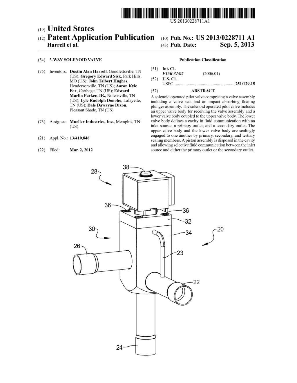 3-Way Solenoid Valve - diagram, schematic, and image 01