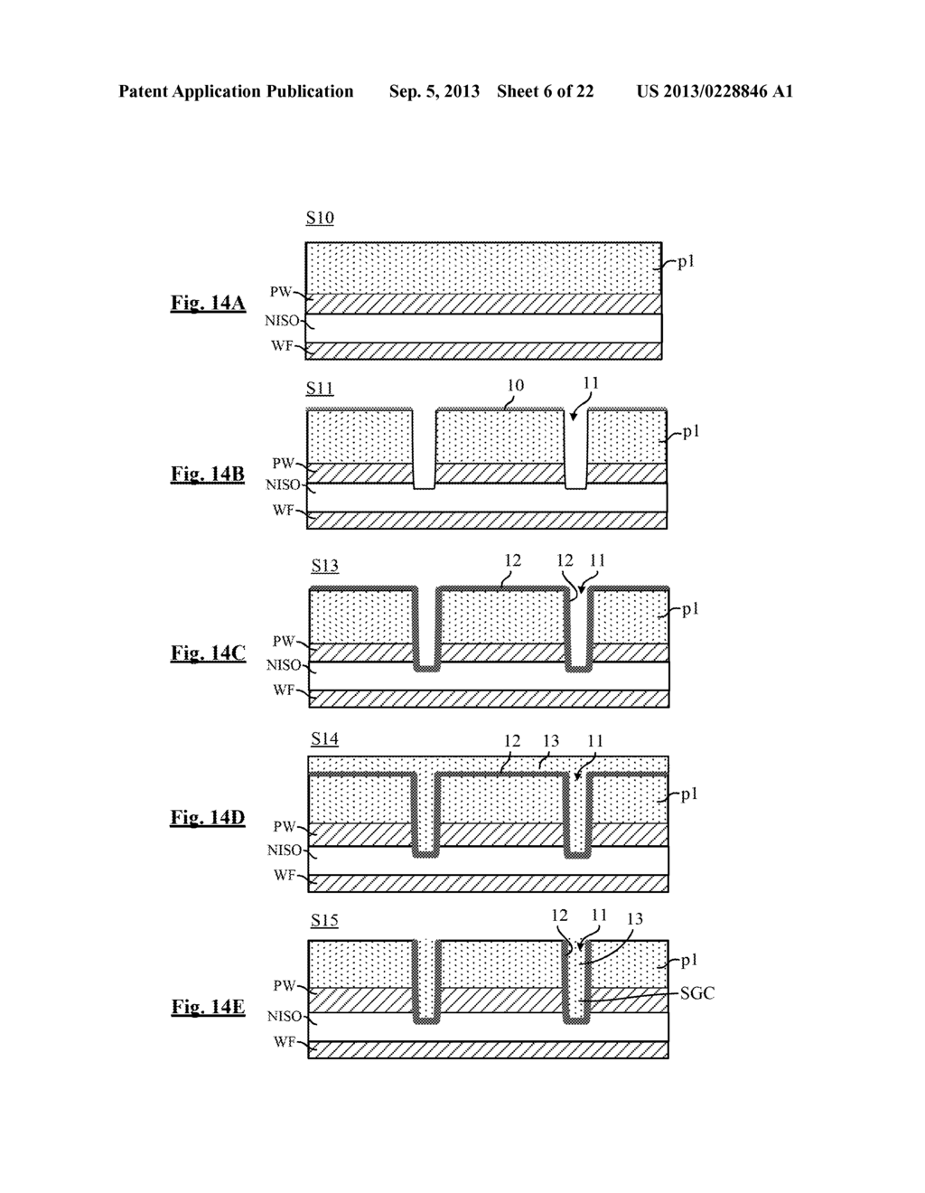 NONVOLATILE MEMORY CELLS WITH A VERTICAL SELECTION GATE OF VARIABLE DEPTH - diagram, schematic, and image 07