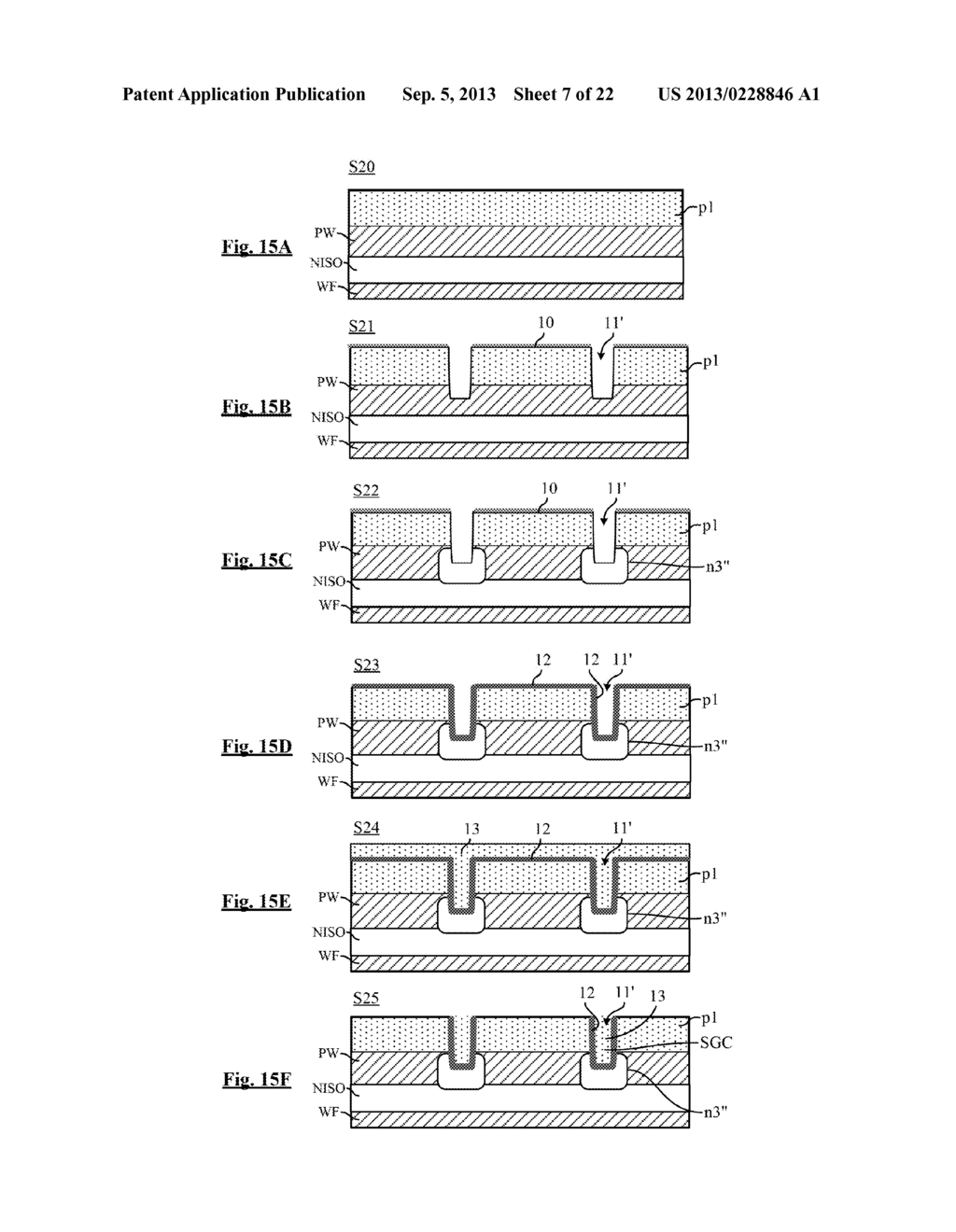 NONVOLATILE MEMORY CELLS WITH A VERTICAL SELECTION GATE OF VARIABLE DEPTH - diagram, schematic, and image 08