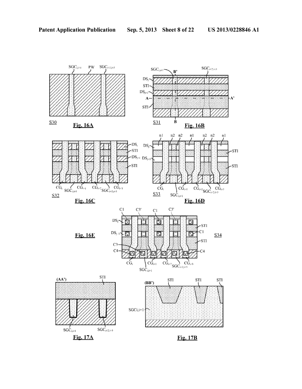 NONVOLATILE MEMORY CELLS WITH A VERTICAL SELECTION GATE OF VARIABLE DEPTH - diagram, schematic, and image 09