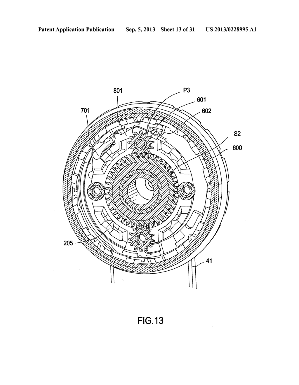 PLANETARY GEAR MECHANISM FOR A BICYCLE - diagram, schematic, and image 14