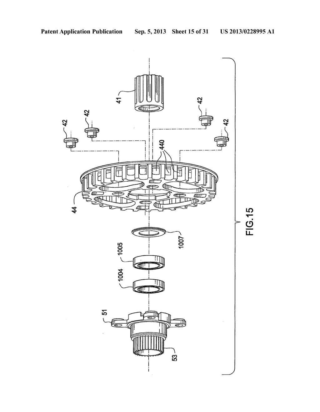 PLANETARY GEAR MECHANISM FOR A BICYCLE - diagram, schematic, and image 16