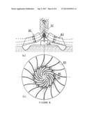 GENERATING ELECTRICAL POWER UTILIZING SURFACE-LEVEL HOT AIR AS THE HEAT     SOURCE, HIGH ATMOSPHERE AS THE HEAT SINK AND A MICROWAVE BEAM TO INITIATE     AND CONTROL AIR UPDRAFT diagram and image