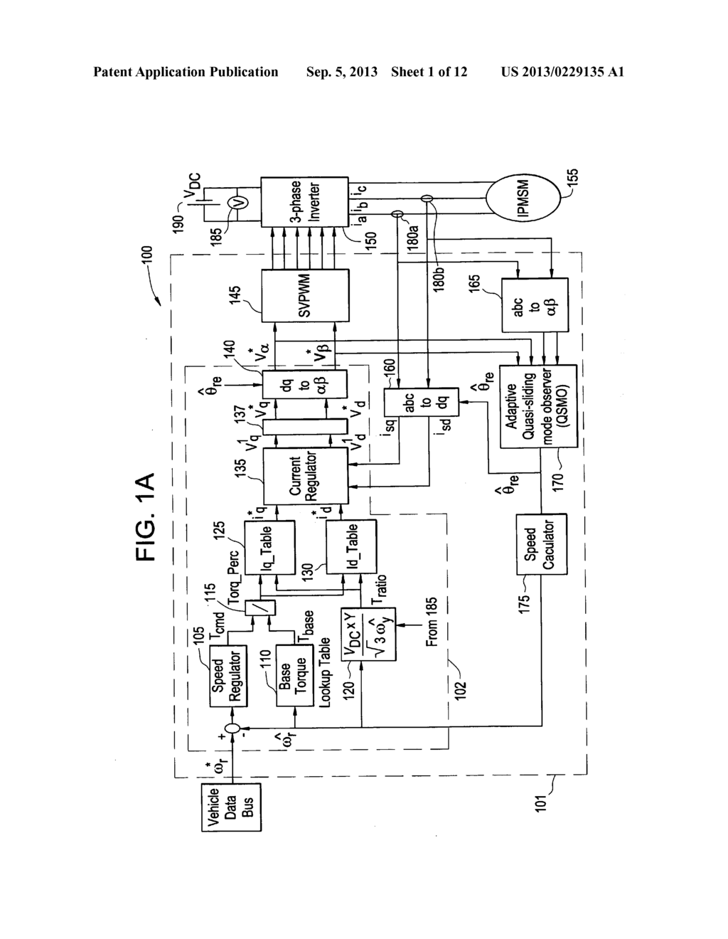DRIVE SYSTEMS INCLUDING SLIDING MODE OBSERVERS AND METHODS OF CONTROLLING     THE SAME - diagram, schematic, and image 02