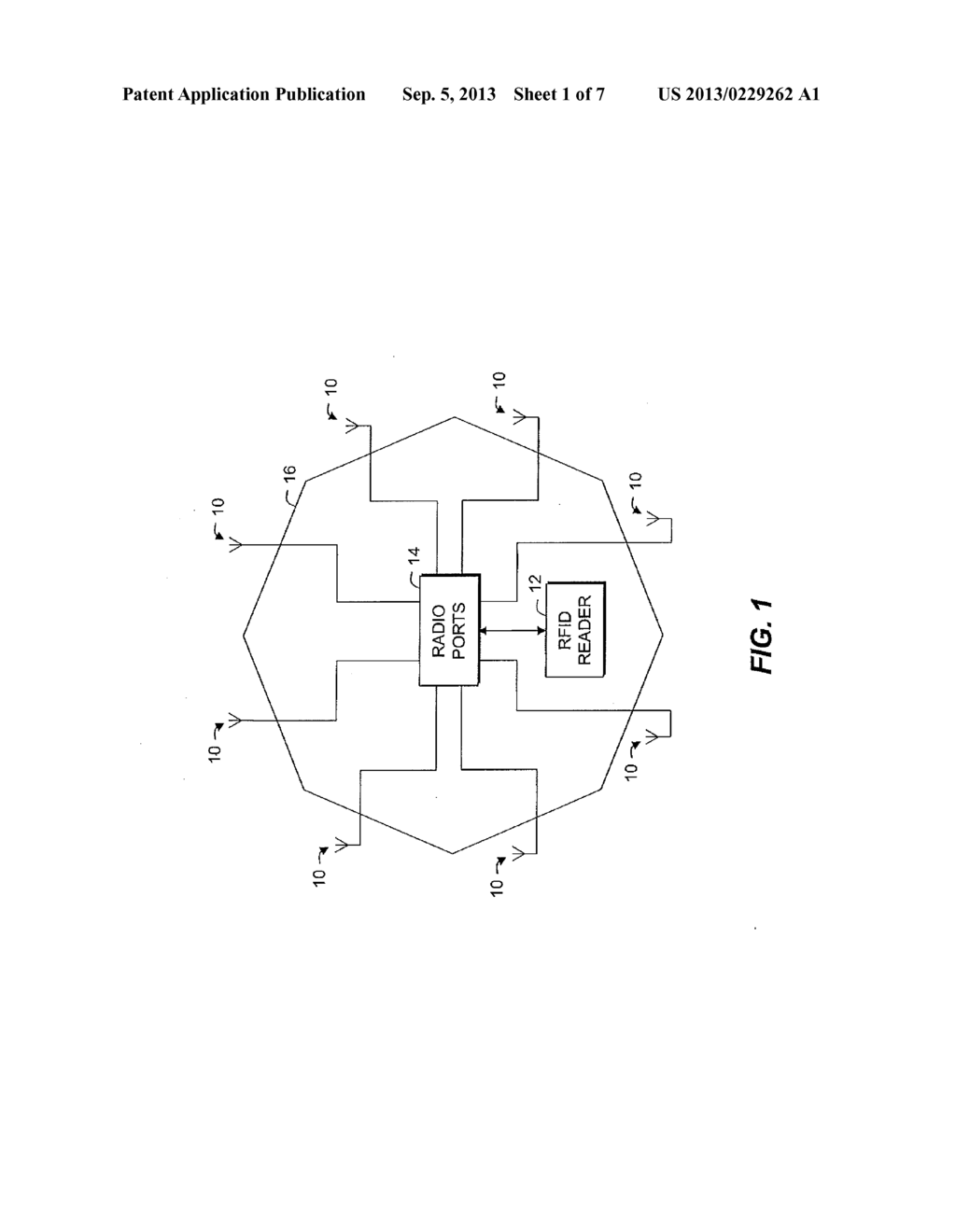 RADIO FREQUENCY IDENTIFICATION READER ANTENNA ARRANGEMENT WITH MULTIPLE     LINEARLY-POLARIZED ELEMENTS - diagram, schematic, and image 02