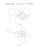 SPECTACLES FRAME WITH ARMS MOUNTING BY PIVOTING ABOUT A HINGE KNUCKLE     WHILE APPLYING A COMPRESSION FORCE diagram and image