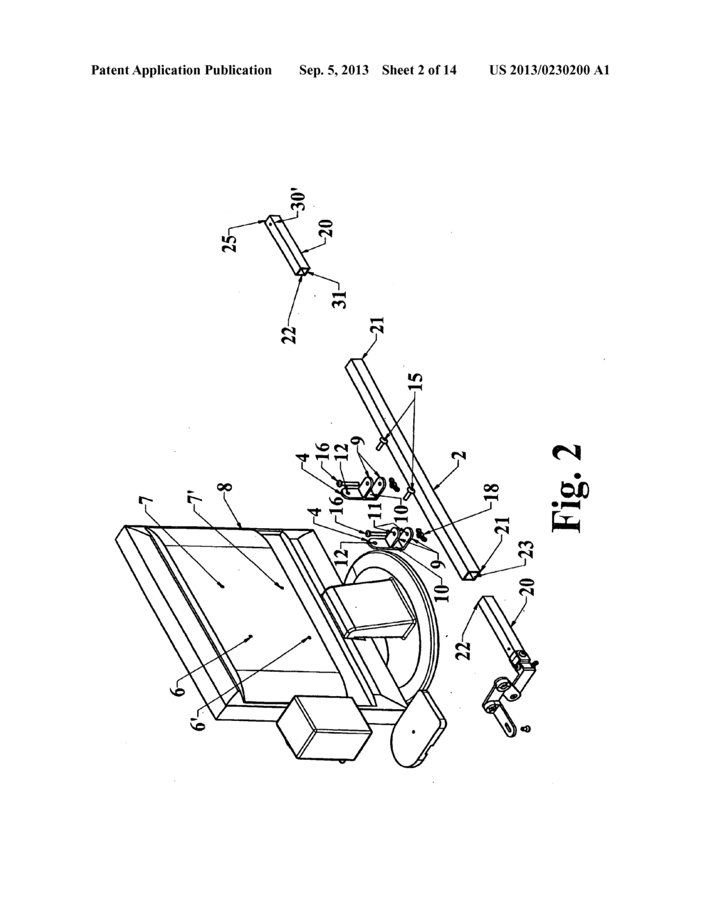 Flat panel speaker mounting system with remote operation - diagram, schematic, and image 03