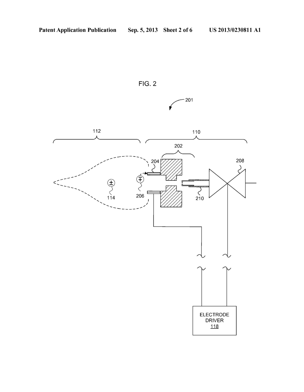 INERTIAL ELECTRODE AND SYSTEM CONFIGURED FOR ELECTRODYNAMIC INTERACTION     WITH A VOLTAGE-BIASED FLAME - diagram, schematic, and image 03