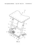 TABLE FOR USE WITH WORKOUT EQUIPMENT diagram and image