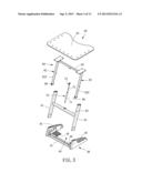 TABLE FOR USE WITH WORKOUT EQUIPMENT diagram and image