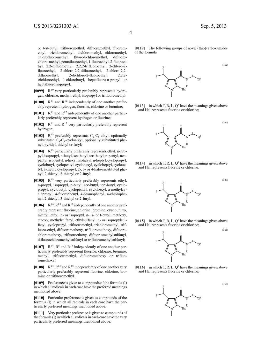 5-HALOGENOPYRAZOLE(THIO)CARBOXAMIDES - diagram, schematic, and image 05