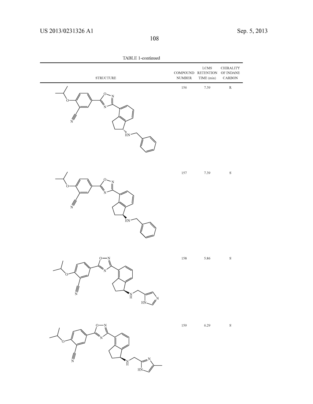 SELECTIVE SPHINGOSINE 1 PHOSPHATE RECEPTOR MODULATORS AND METHODS OF     CHIRAL SYNTHESIS - diagram, schematic, and image 109