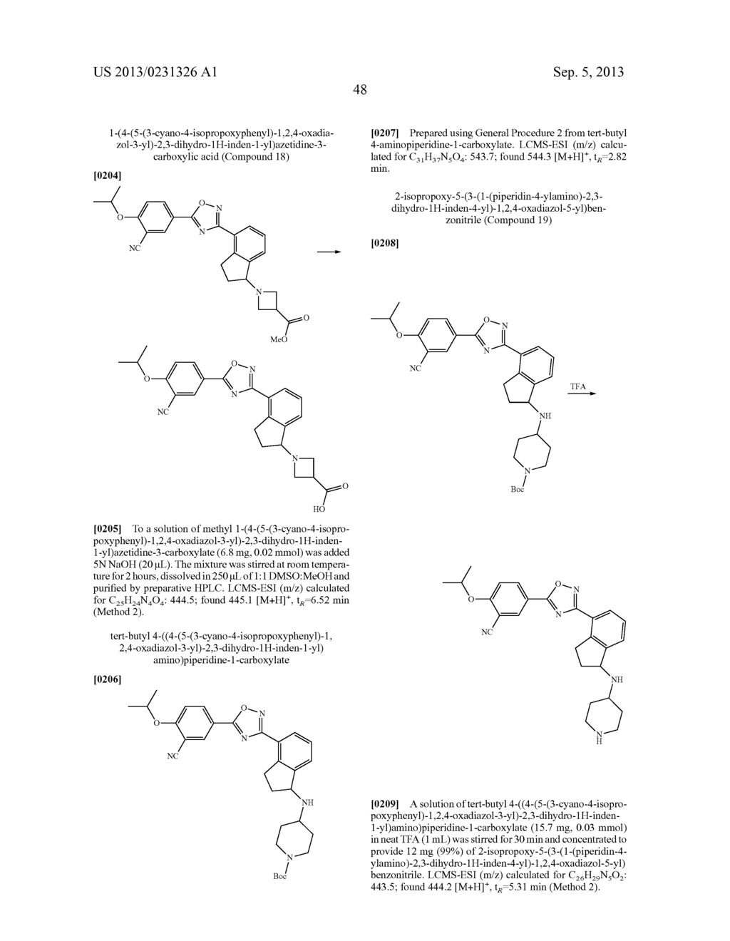 SELECTIVE SPHINGOSINE 1 PHOSPHATE RECEPTOR MODULATORS AND METHODS OF     CHIRAL SYNTHESIS - diagram, schematic, and image 49